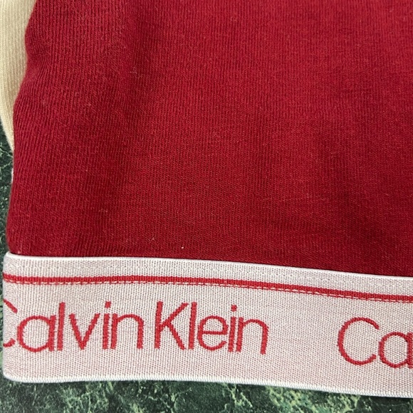 Calvin Klein Bralette Set - Green, Red, Cream - Picture 4 of 6
